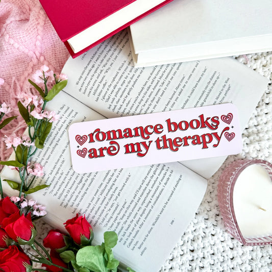Romance Books Are My Therapy Bookmark