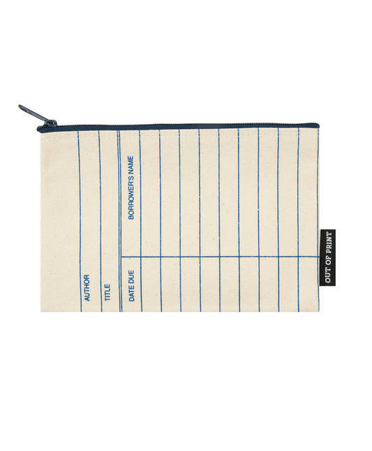 Library Card (Natural) Pouch