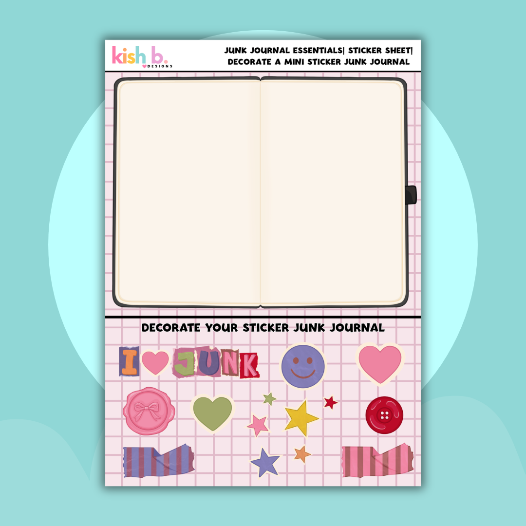 Junk Journal Sticker Sheet