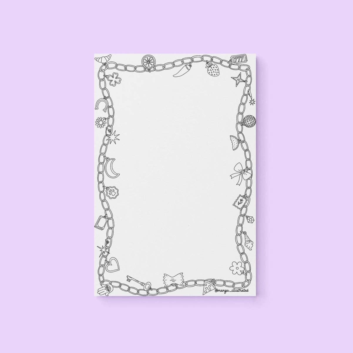 Charm Doodles Color-in Notepad