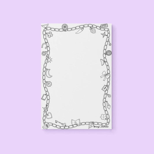 Charm Doodles Color-in Notepad