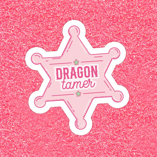 Dragon Tamer Glitter Sticker