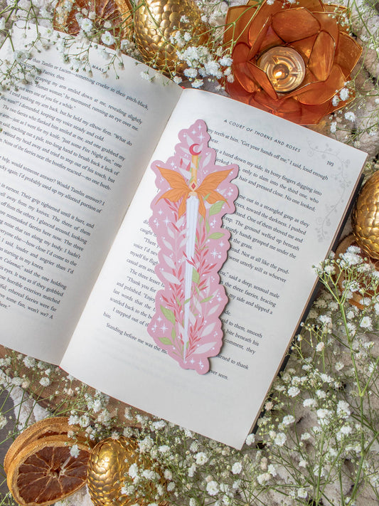 Pink Faerie Sword Bookmark