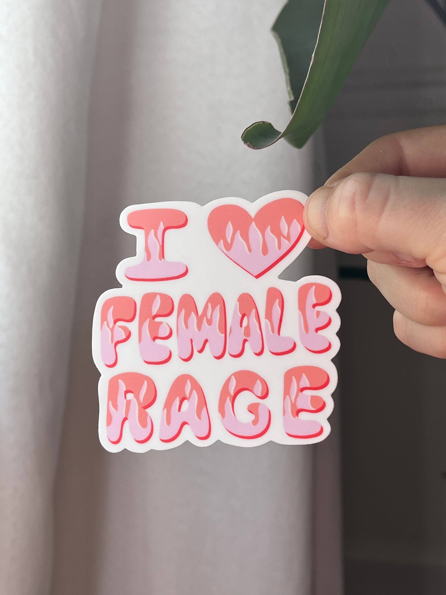 I Love Female Rage Sticker