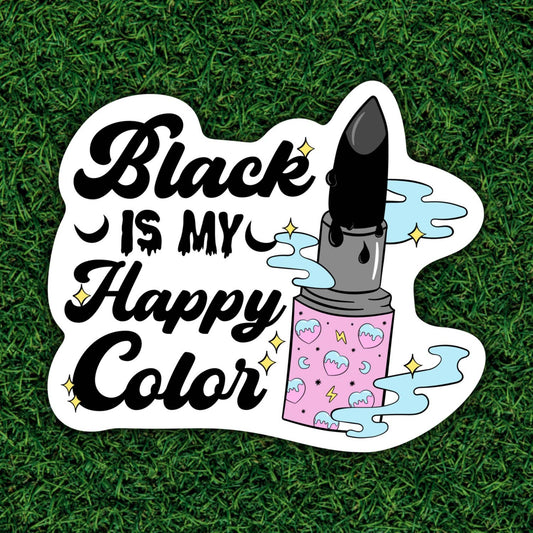 Black is My Favorite Color Sticker