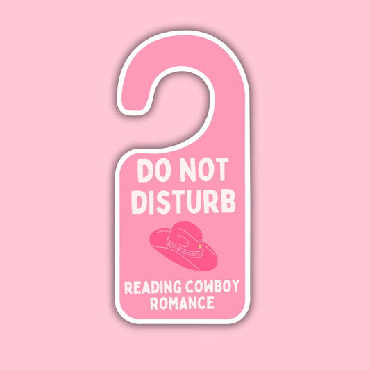 DND Reading Cowboy Romance Sticker