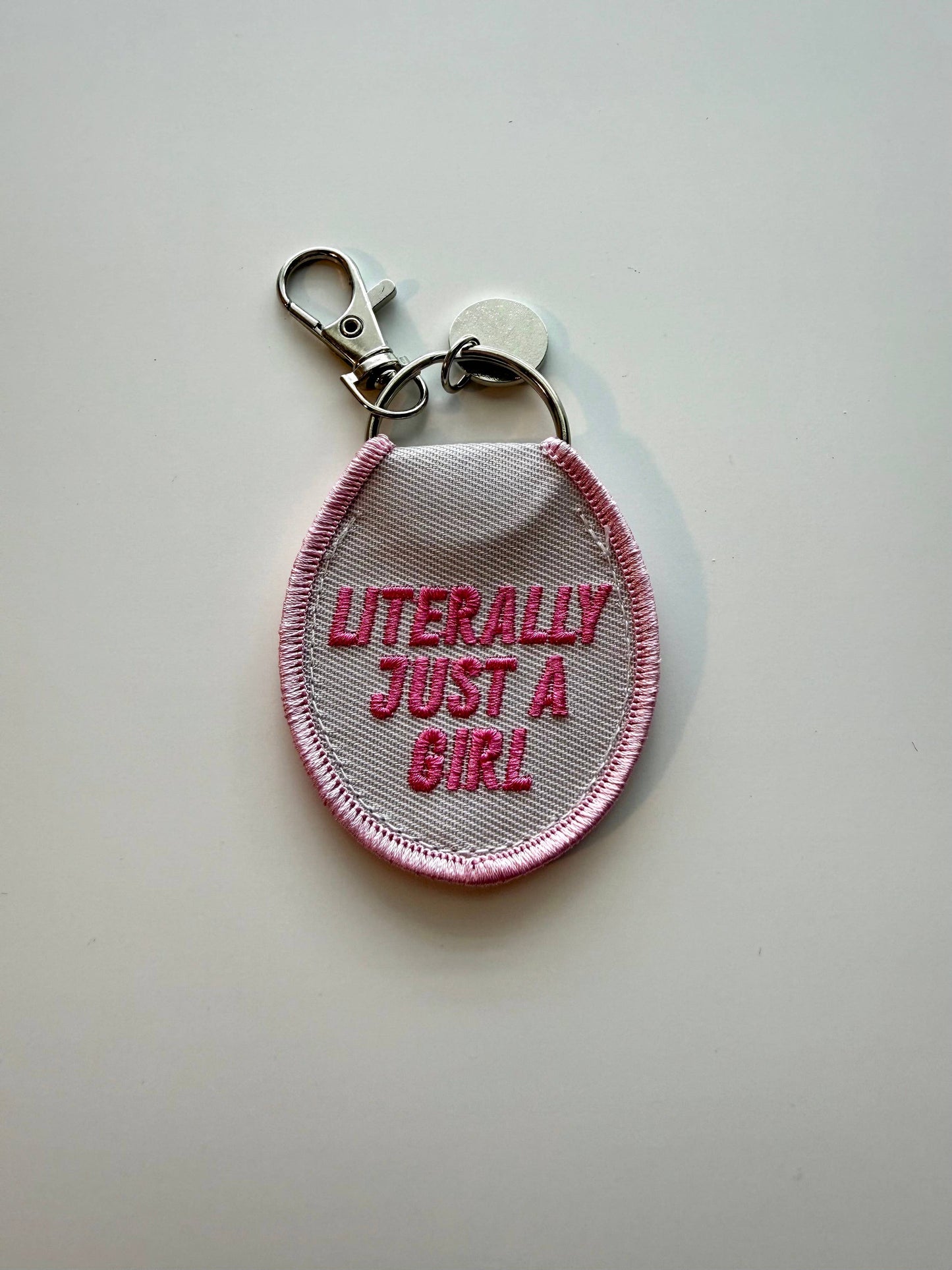 Literally Just a Girl Keychain/ Bag Charm