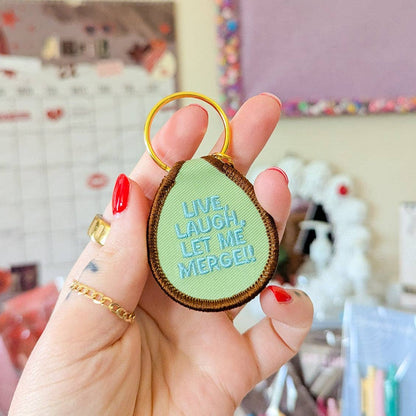 Live, laugh, let me merge keychain