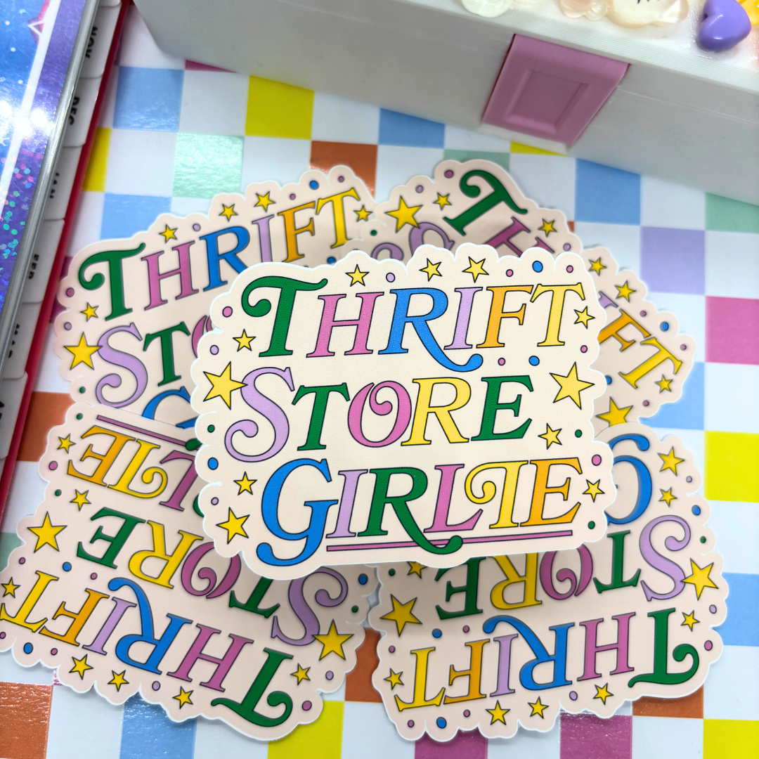 Thrift Store Girlie Sticker