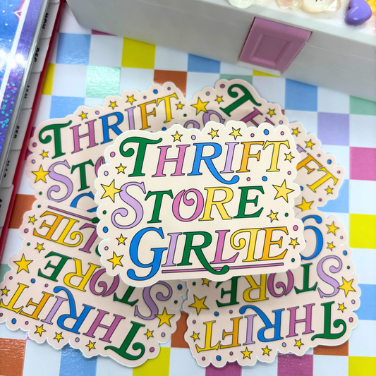 Thrift Store Girlie Sticker