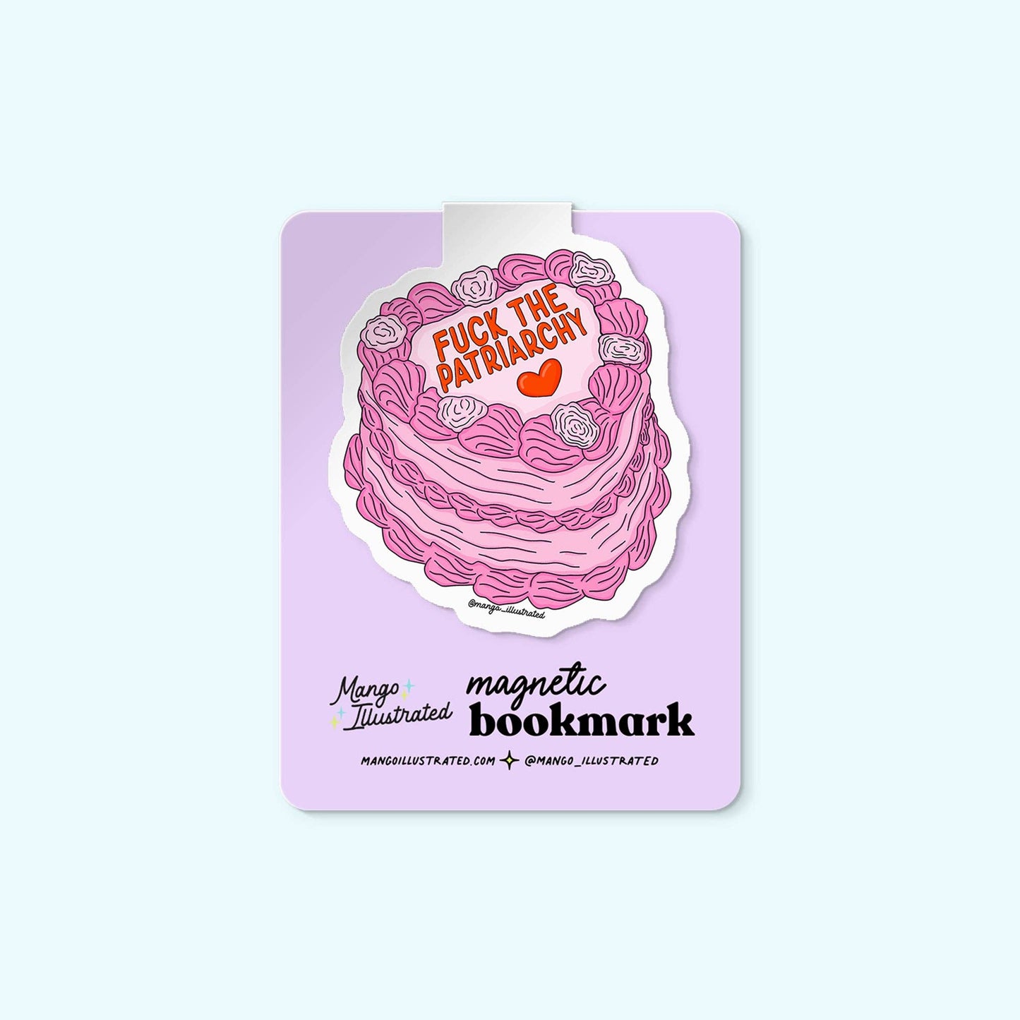 Fuck the Patriarchy magnetic bookmark