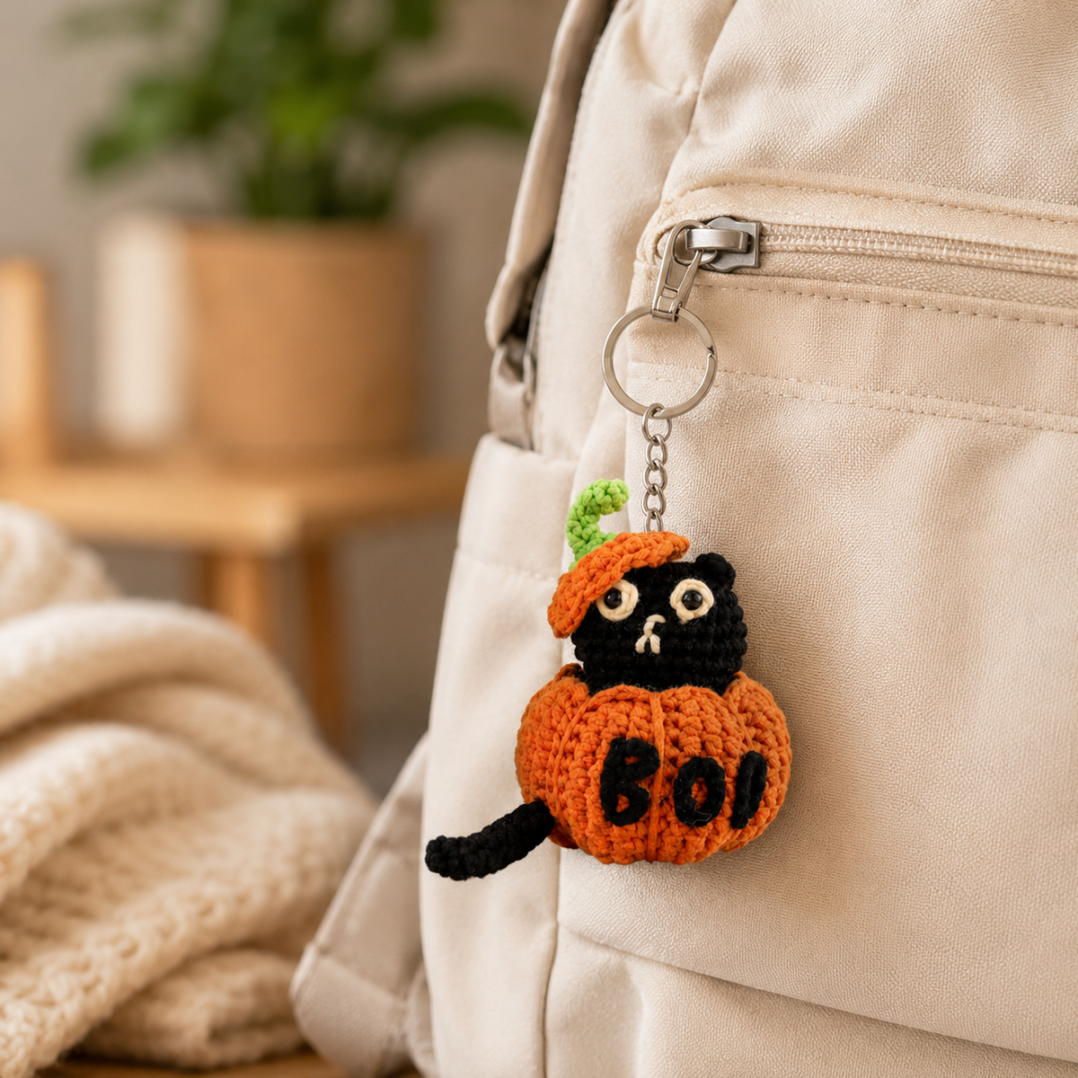 Pumpkin Grumpy Cat Crochet Kit
