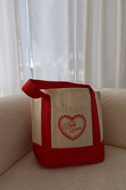 Mini Book Lover Tote Bag