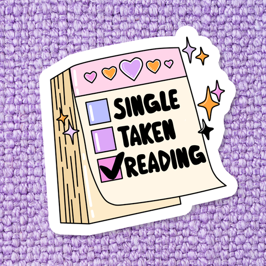 Single Taken Reading Sticker