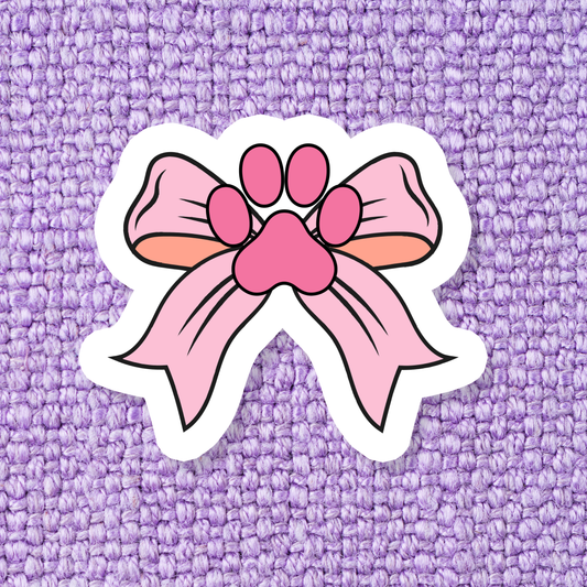 Coquette Paw Sticker