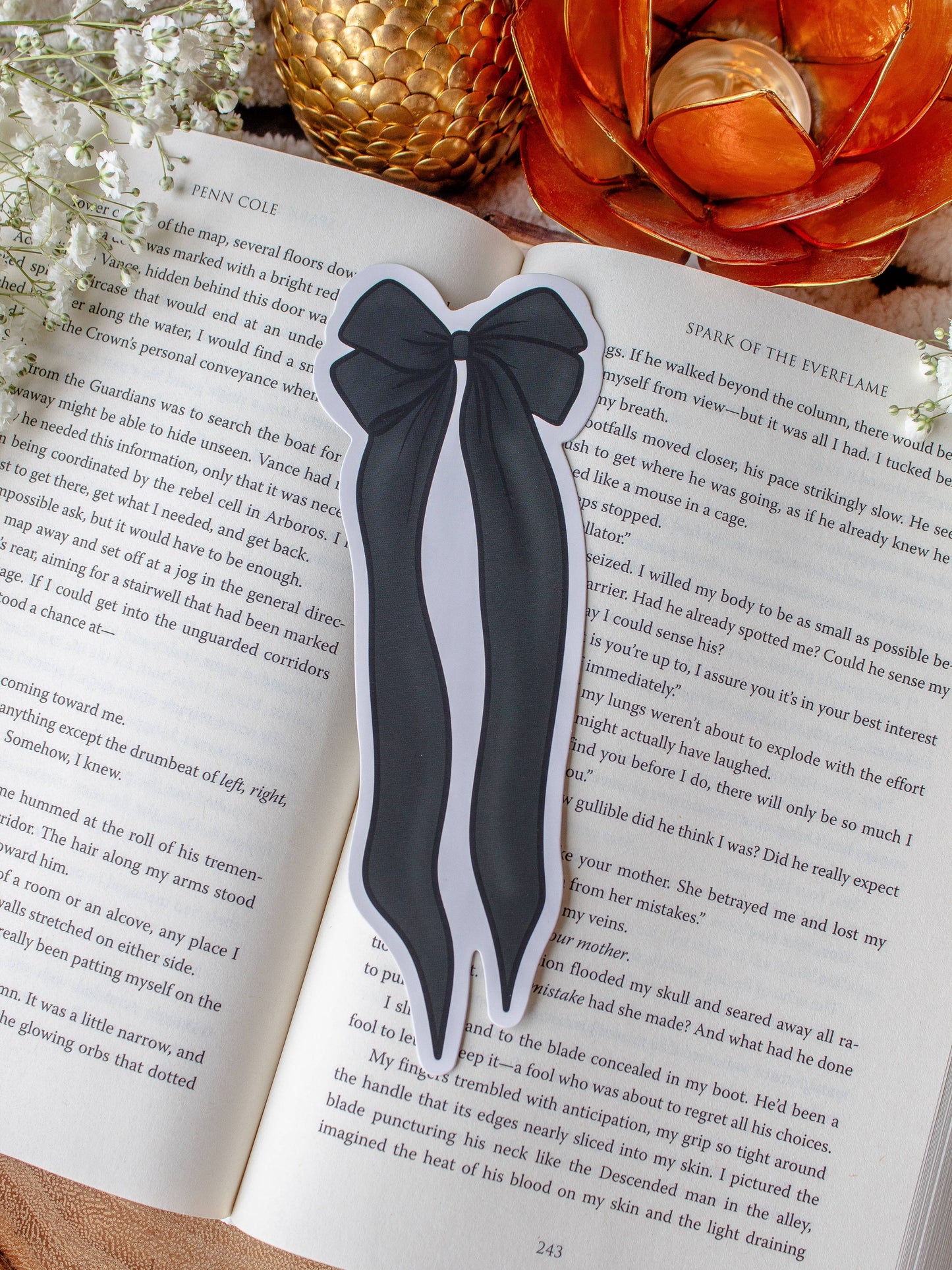 Black Bow Bookmark