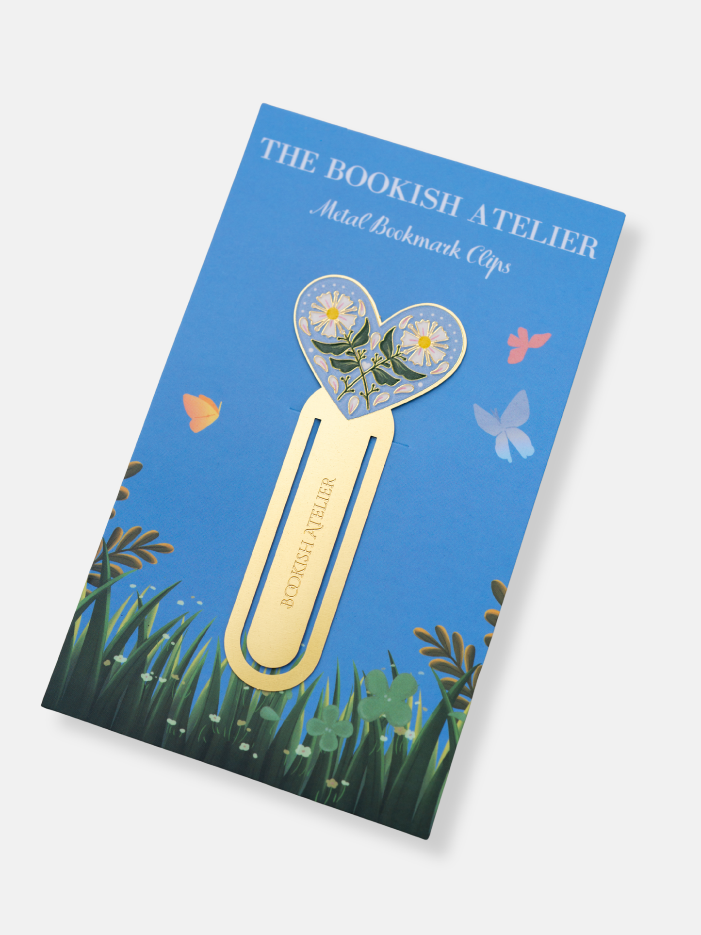 Daisy Heart Metal Bookmark Clip