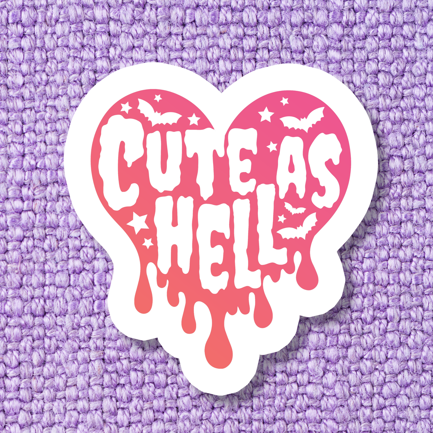 Cute as Hell Sticker