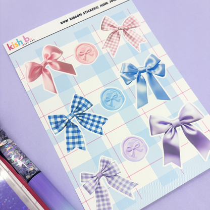 Bow Ribbon Sticker Sheet