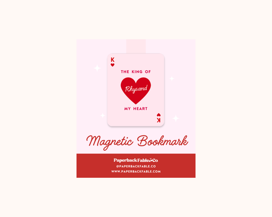 King of My Heart Magnetic Bookmarks
