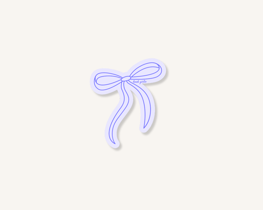 Book Girlie Bow Sticker