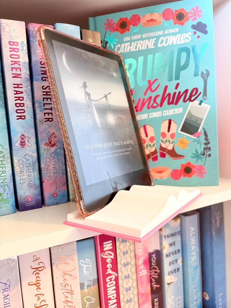 Open Book 3D Kindle Holder