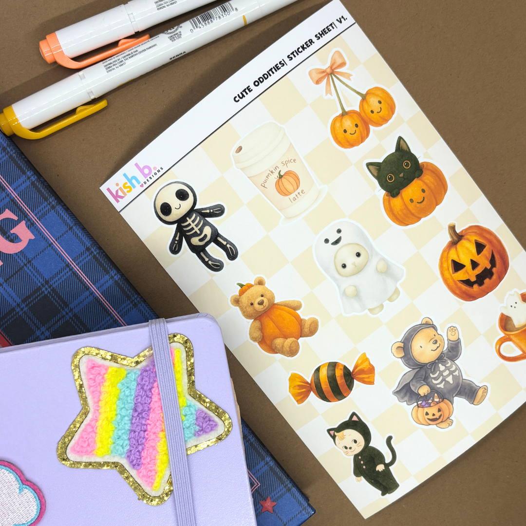 Cute Oddities Sticker Sheet