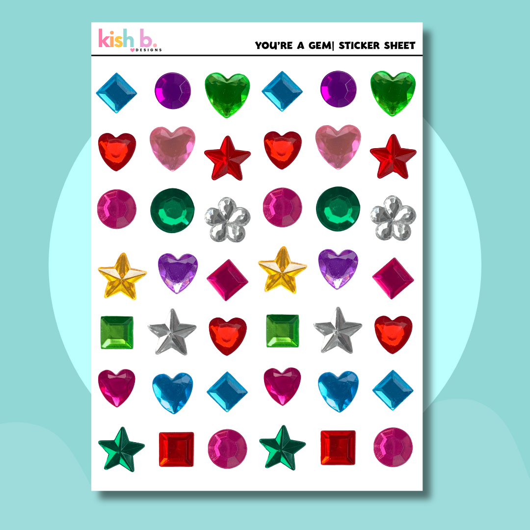 You're a Gem Sticker Sheet
