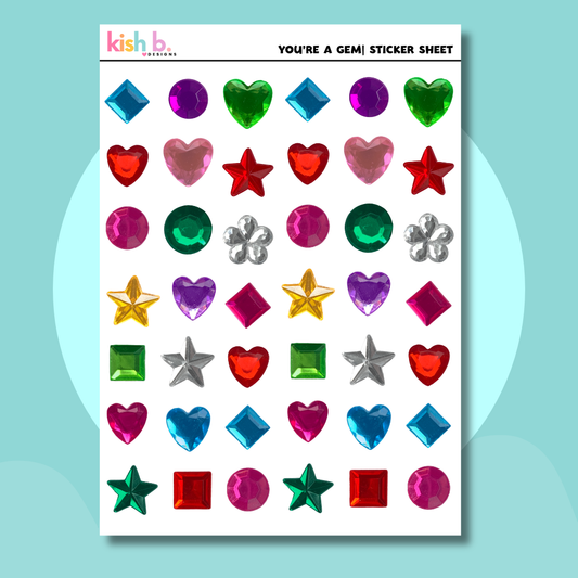 You're a Gem Sticker Sheet