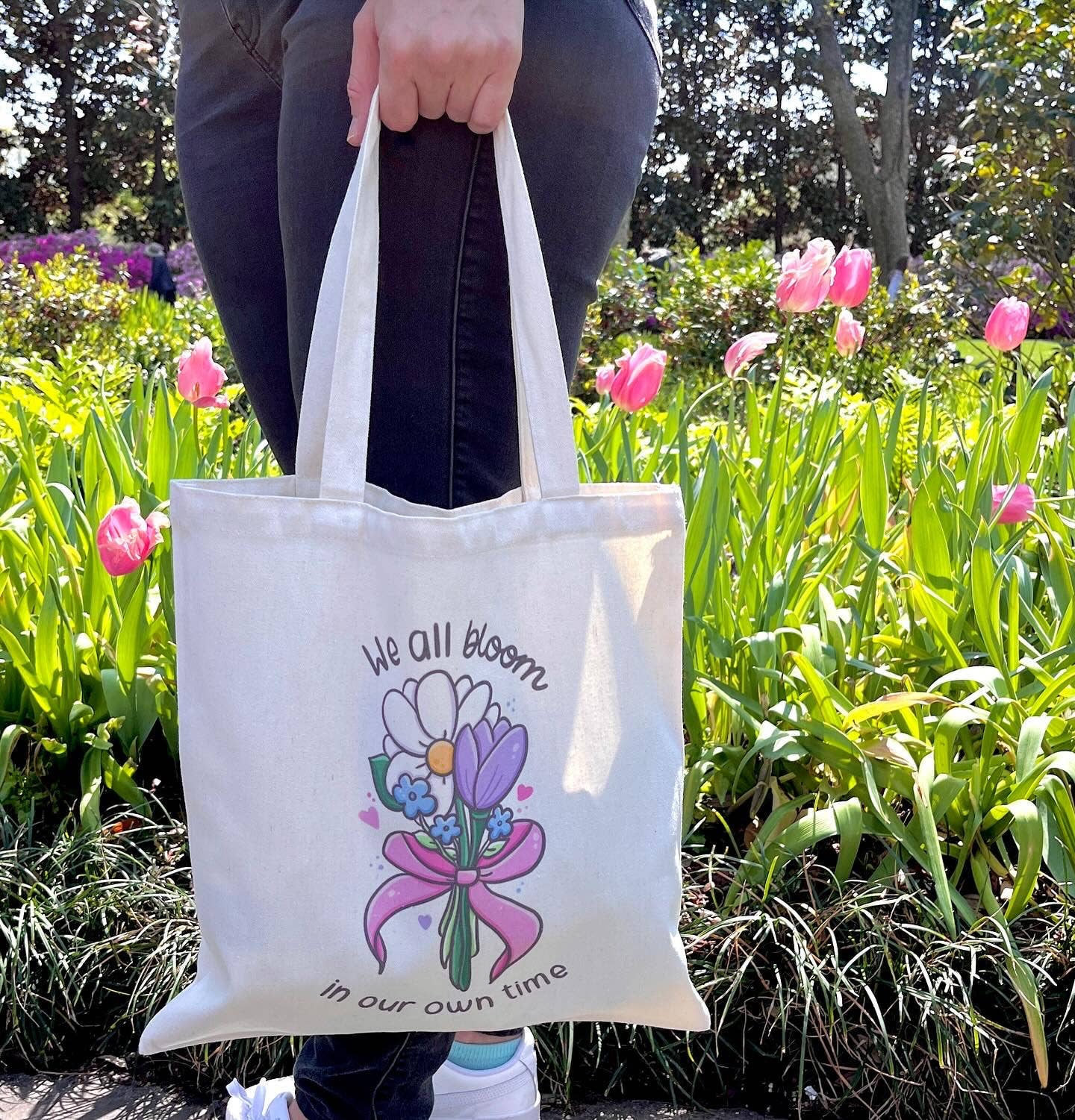 We All Bloom Bouquet Tote Bag