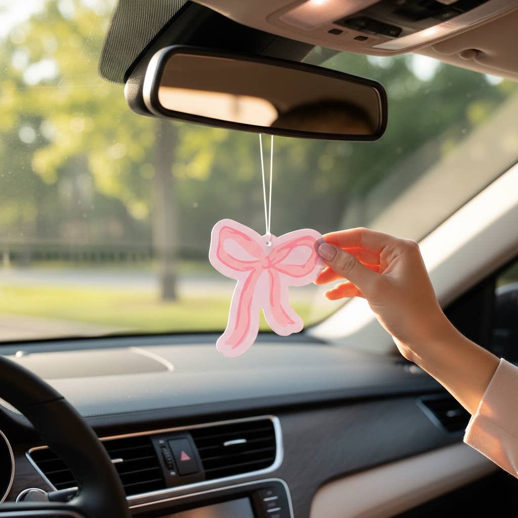 Pink Bow Air Freshener