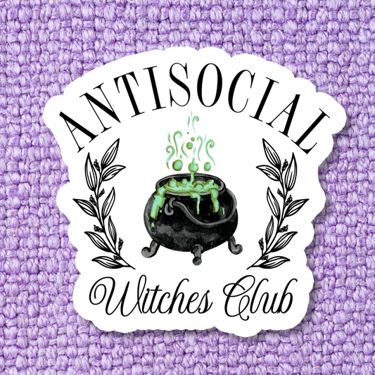 Antisocial Witches Club Sticker