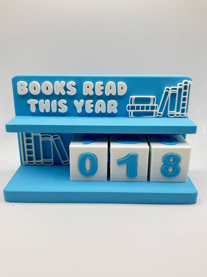Book Counter Sign with Numbers
