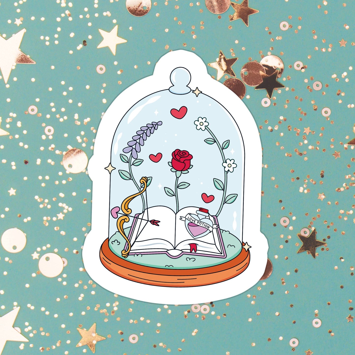 Romance Bell Jar Sticker