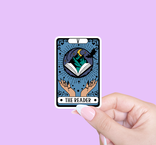 The Fantasy Reader Tarot Card Sticker