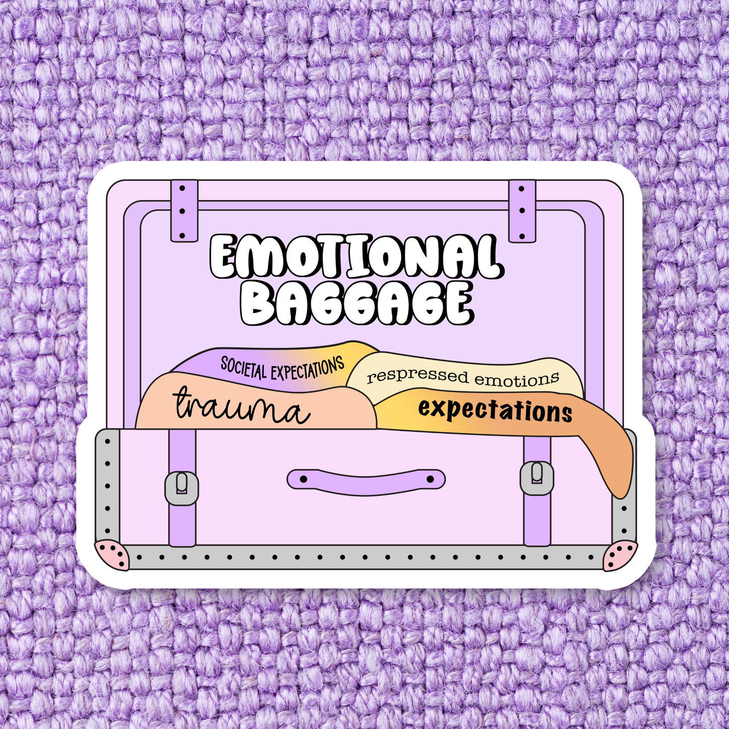 Emotional Baggage Suitcase Sticker