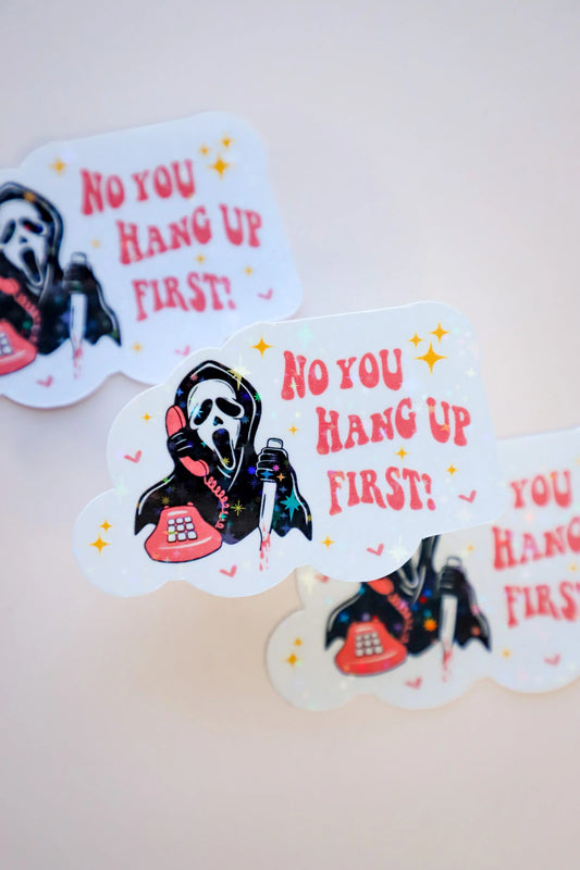 Ghost Face No You Hang Up Sticker